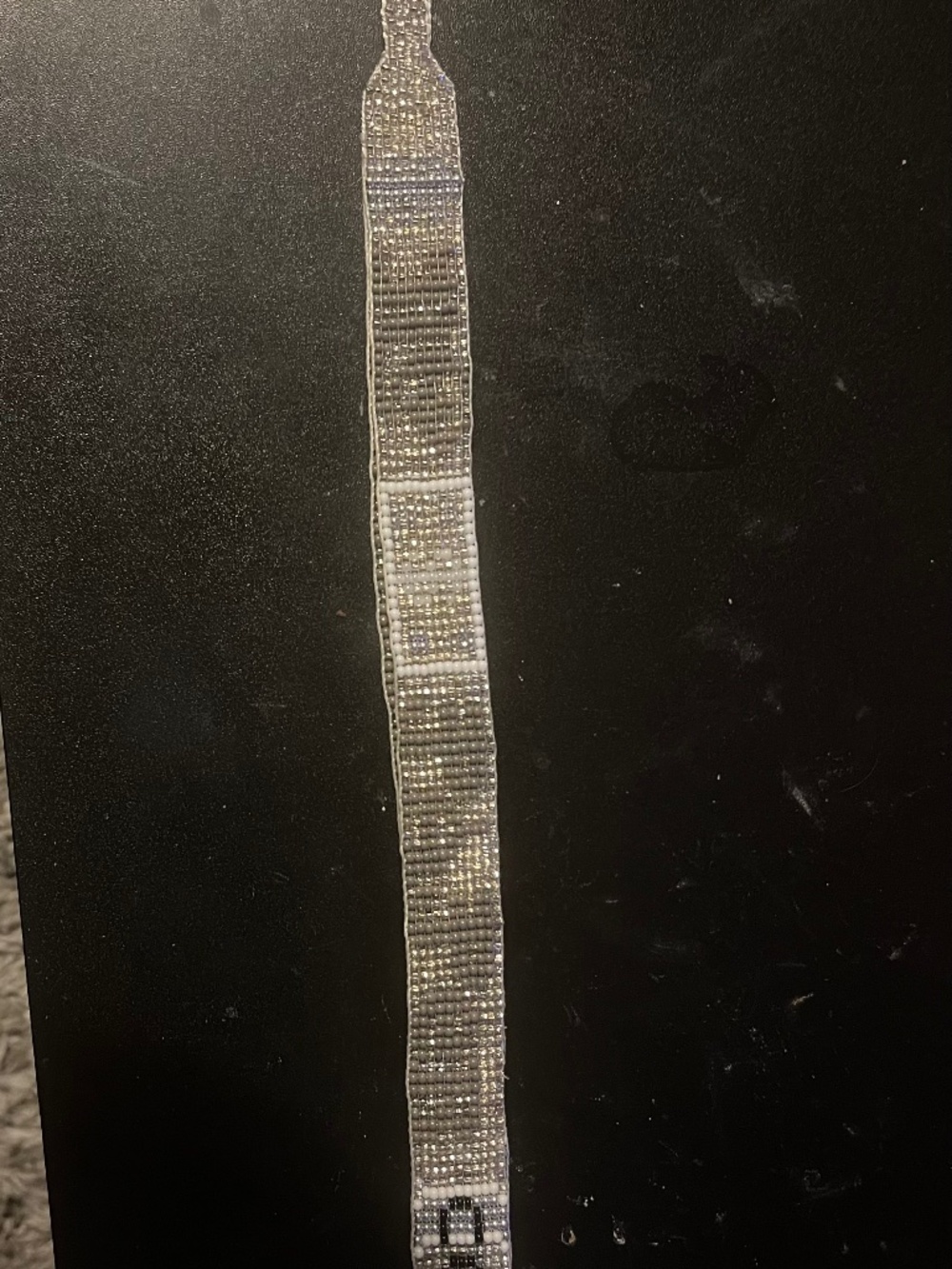 BEAUTIFUL BEADWORK. Keychain / lanyard. Stoner series- no paper no party 10.5"